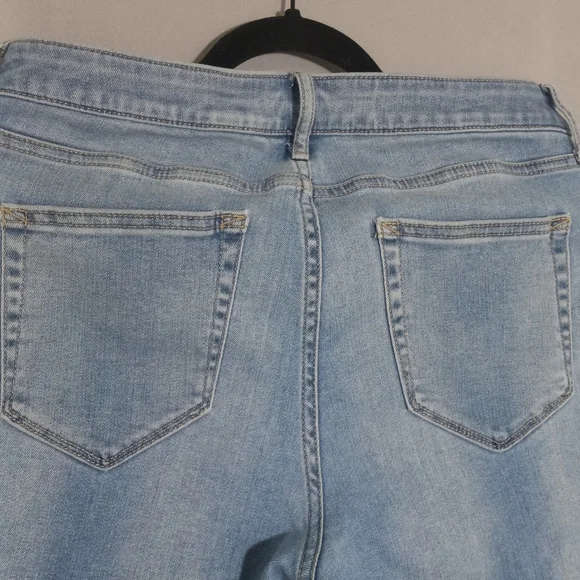 Anna WomensBlue Embroidered Women's Jeans Size 12 Waist36 Hip40 Long35 High Rise - Picture 6 of 7